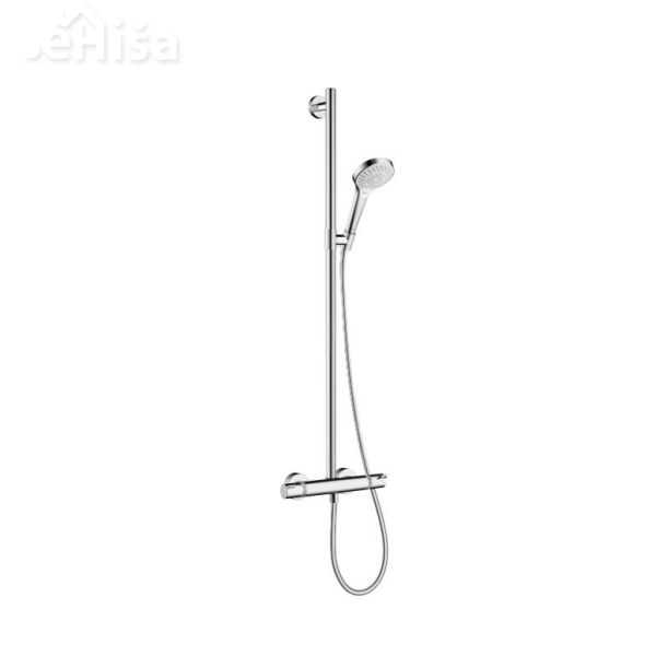 Tuš komplet z ročko in nosilcem Croma Select S bela-krom HANSGROHE 27247400
