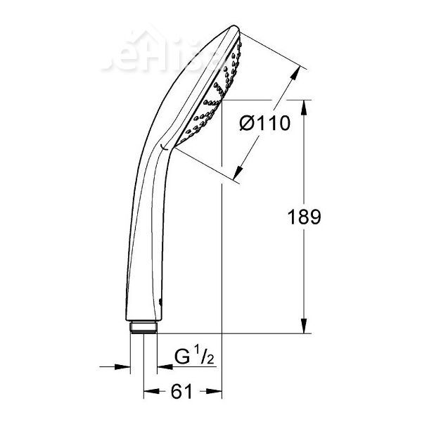 Tuš ročka Euphoria 110 mono GROHE 27265000
