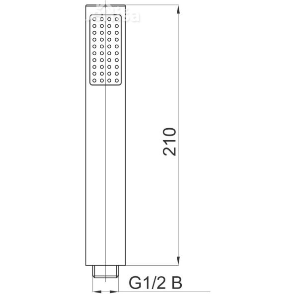 Tuš ročka Fresh a15 UNITAS 12047
