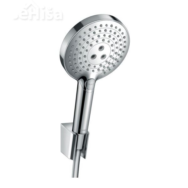 Tuš ročka Raindance Select S z nosilcem in tuš cevjo 125 cm krom HANSGROHE 26701000
