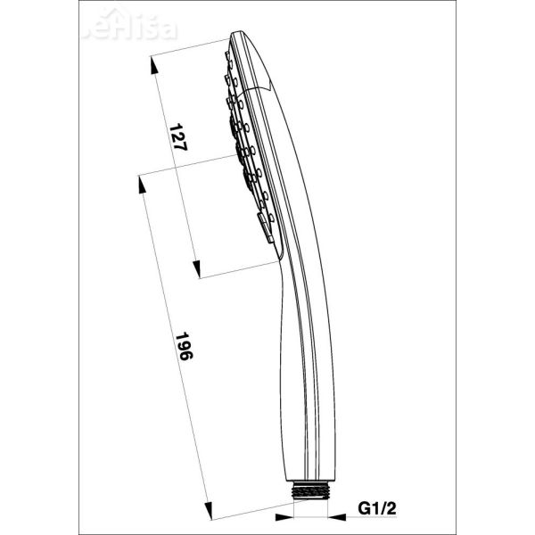 Tuš ročka Simphony a36 UNITAS 12054
