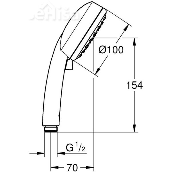 Tuš ročka Tempesta Cosmpolitan GROHE 27571002
