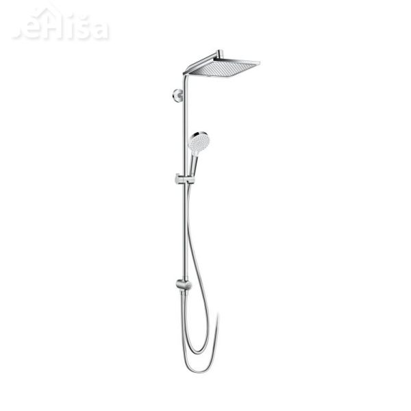 Tuš set z nadglavno prho in ročko Crometta E 240 EcoSmart krom HANSGROHE 27289000
