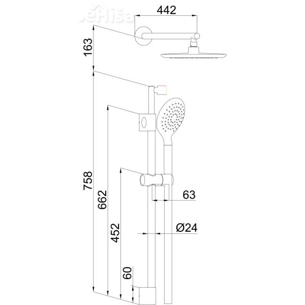 Tuš sisem Smart a12 UNITAS 12552
