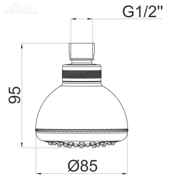 Tuš šoba Prestige 10,8 cm UNITAS 12102
