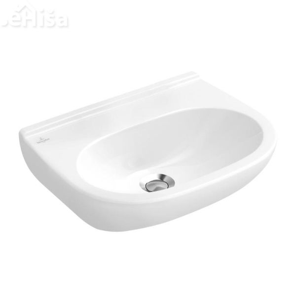 Umivalnik brez luknje in brez preliva O.NOVO COMPACT 55x37 cm VILLEROY & BOCH
