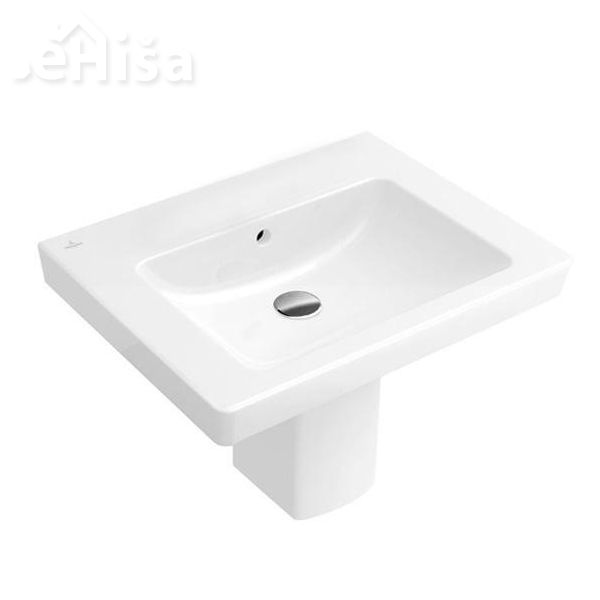 Umivalnik brez luknje SUBWAY 2.0 VANITY 65x47 cm VILLEROY & BOCH
