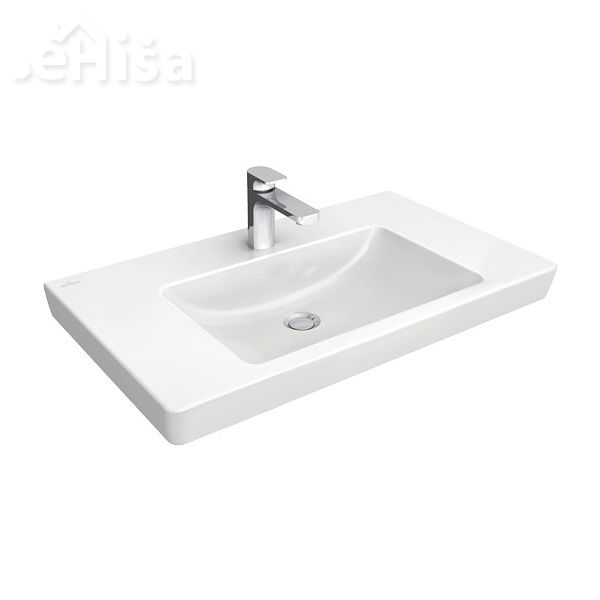 Umivalnik brez preliva SUBWAY 2.0 VANITY 80x47 cm white alpin VILLEROY & BOCH
