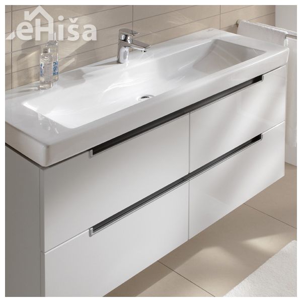 Umivalnik brez preliva SUBWAY 2.0 VANITY 130x47 cm white alpin VILLEROY & BOCH
