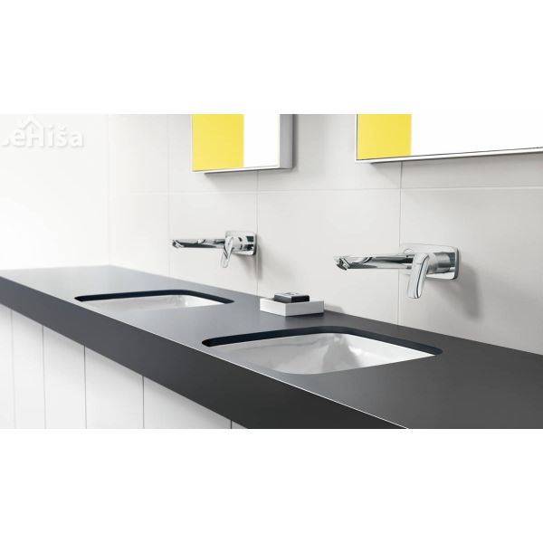 Umivalniška nadometna stenska armatura Logis S 19,5 cm krom HANSGROHE 71220000
