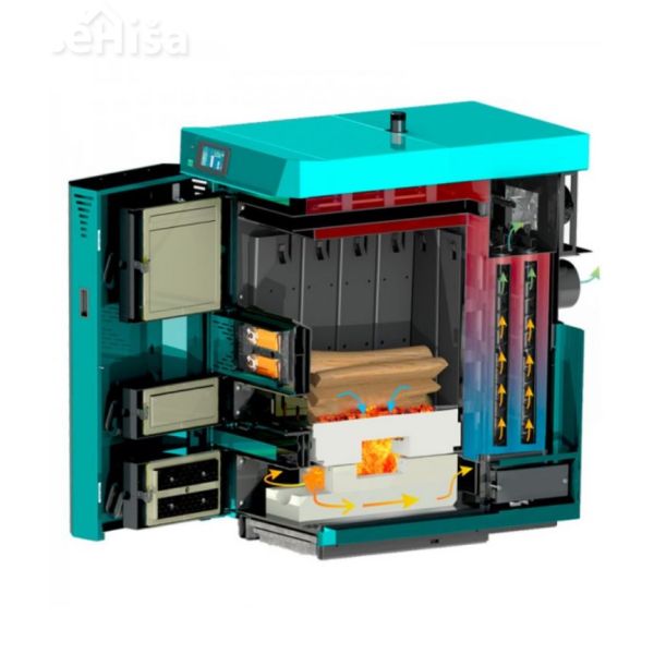 Uplinjevalni kotel na polena BioTec-L 45 kW CENTROMETAL
