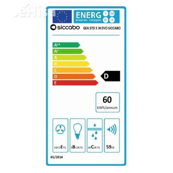 Vgradna izvlečna kuhinjska napa GEA STD 3 IX EVO SICCABO 242516
