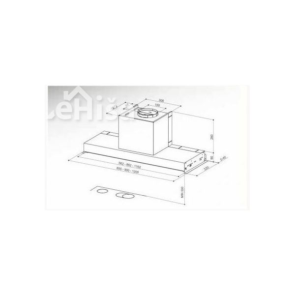 Vgradna kuhinjska napa N-NOVA PREMIUM EV8  X A60 FABER 7612981776008
