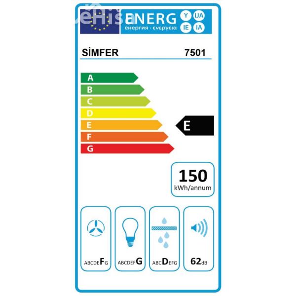 Vgradna kuhinjska napa SIMFER 7501
