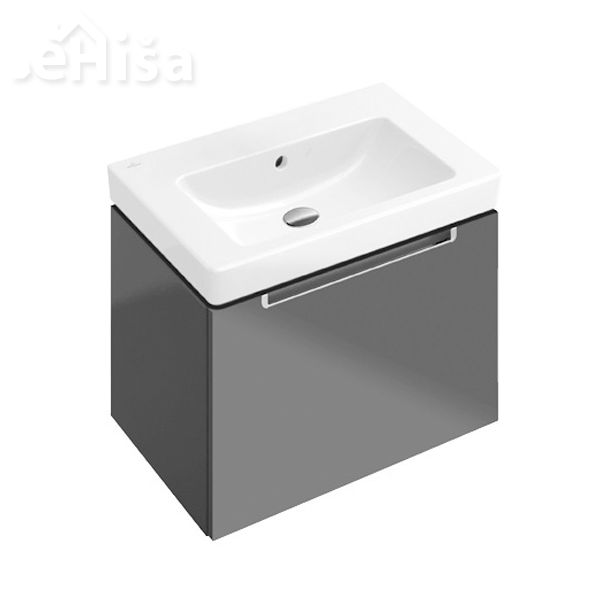 Vgradni umivalnik brez luknje SUBWAY 2.0 55x44 cm white alpin VILLEROY & BOCH
