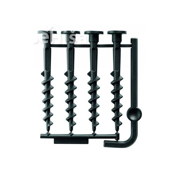 Vijaki in šestrobi ključ za polnilno postajo za robotske kosilnice Indego 4 kos BOSCH F016800468
