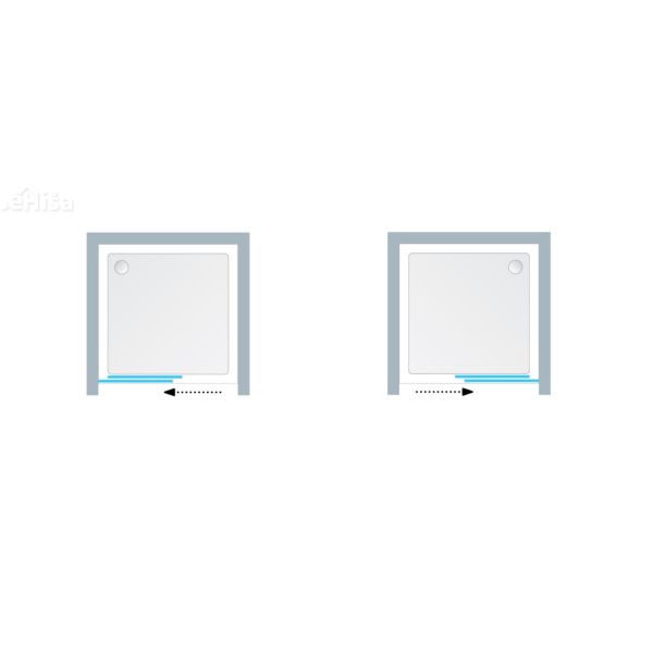 Tuš vrata Virgo TV2D/S 120/K silver brill UNI KOLPA-SAN 513160
