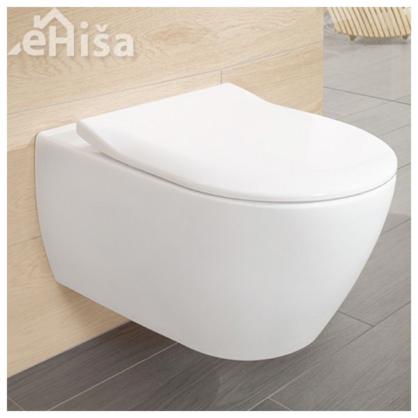 Viseča WC školjka z desko s počasnim zapiranjem SUBWAY 2.0 VILLEROY & BOCH
