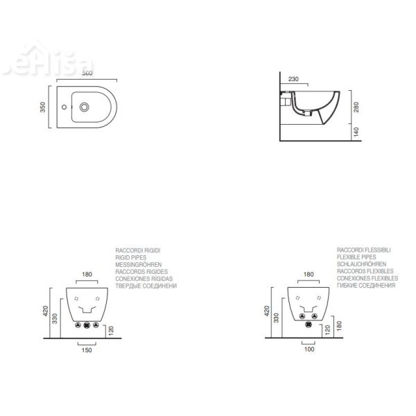 Viseči bide Sfera 50x35 CATALANO 1BSS5000

