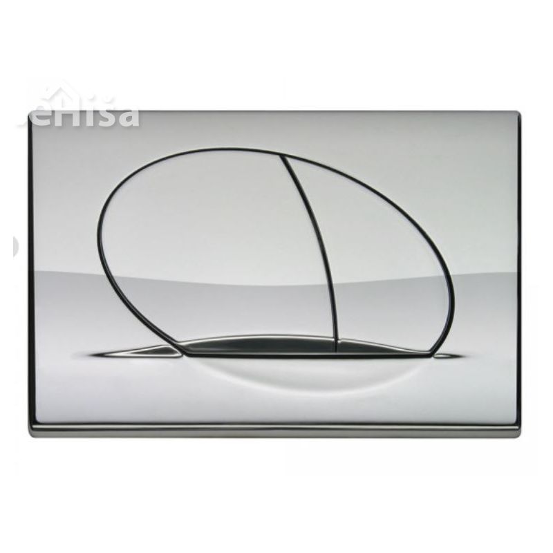 Aktivirna tipka za dvokoličinsko splakovanje Selenite Duo sijajni krom LIV 195872
