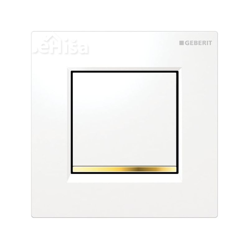 Aktivirna tipka za pnevmatsko splakovanje pisoarja Tip30 bela-pozlačena-bela GEBERIT 116.017.KK.1
