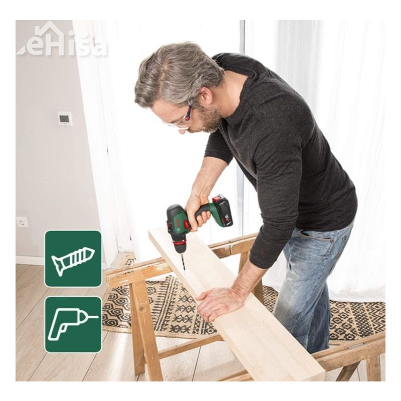 Akumulatorski vijačni vrtalnik AdvancedDrill 18V BOSCH 06039B5009