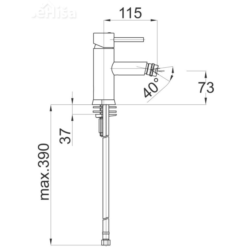 Armatura za bide Fresh f50 samo armatura UNITAS 00537