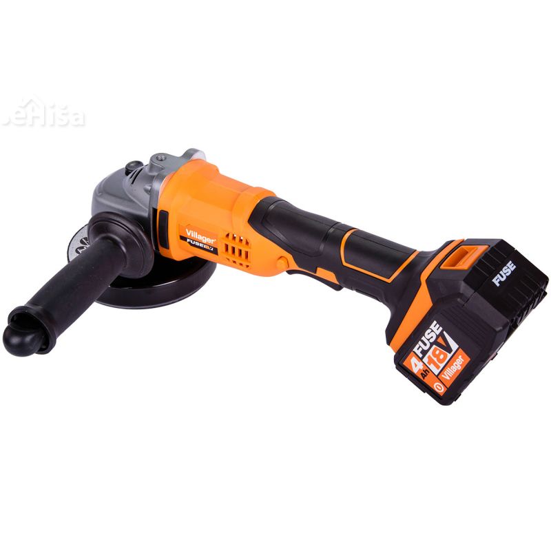 Baterijski kotni brusilnik VLN 4320-1BSC z polnilcem in baterijo VILLAGER 056359