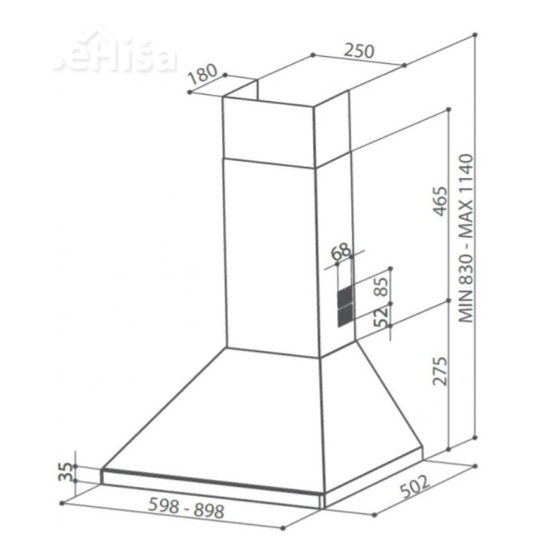 Dekorativna kuhinjska napa STRIP SMART PB X A90 FABER 7612981809287
