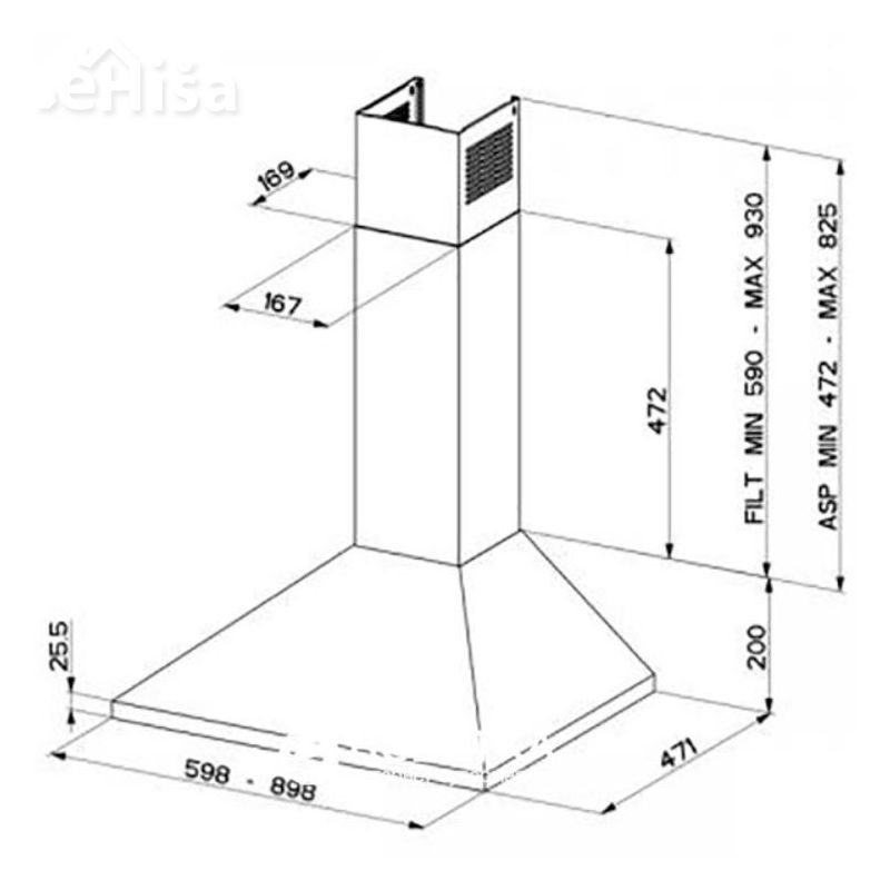 Dekorativna kuhinjska napa VALUE SL X A90 FABER 7612985612821
