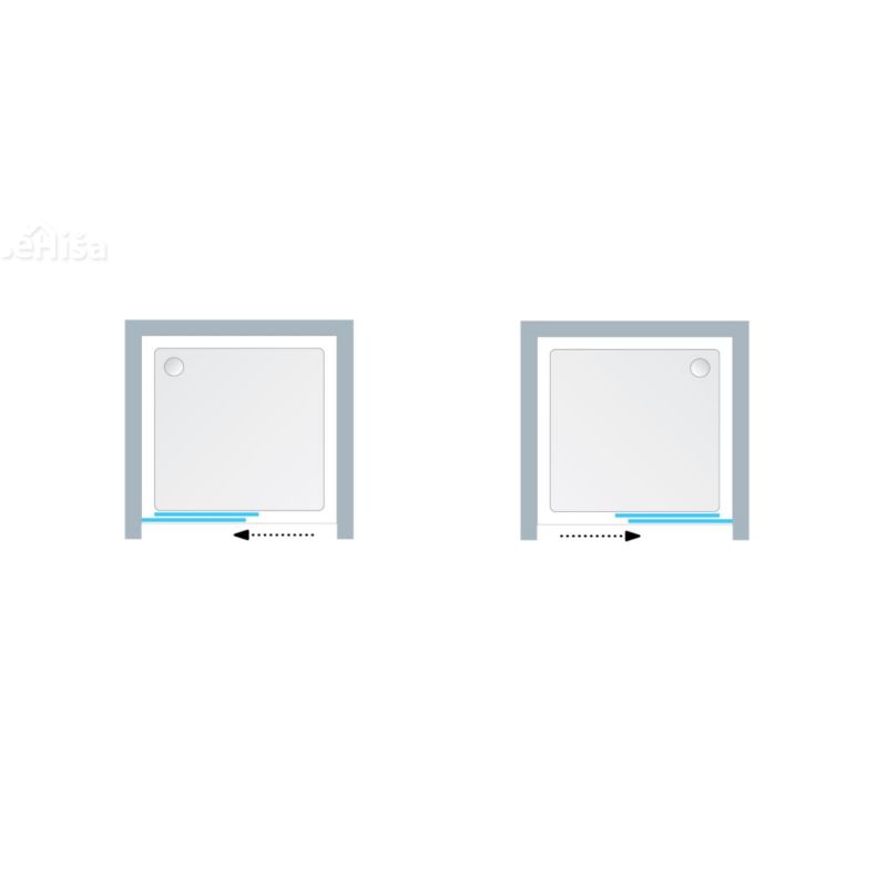 Tuš vrata Dorsa TV2D/S 120/K silver brill UNI KOLPA-SAN 513960
