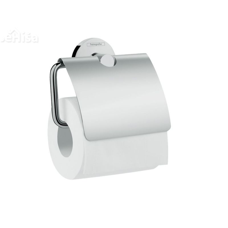 Držalo WC papirja Logis s pokrovom krom HANSGROHE 41723000
