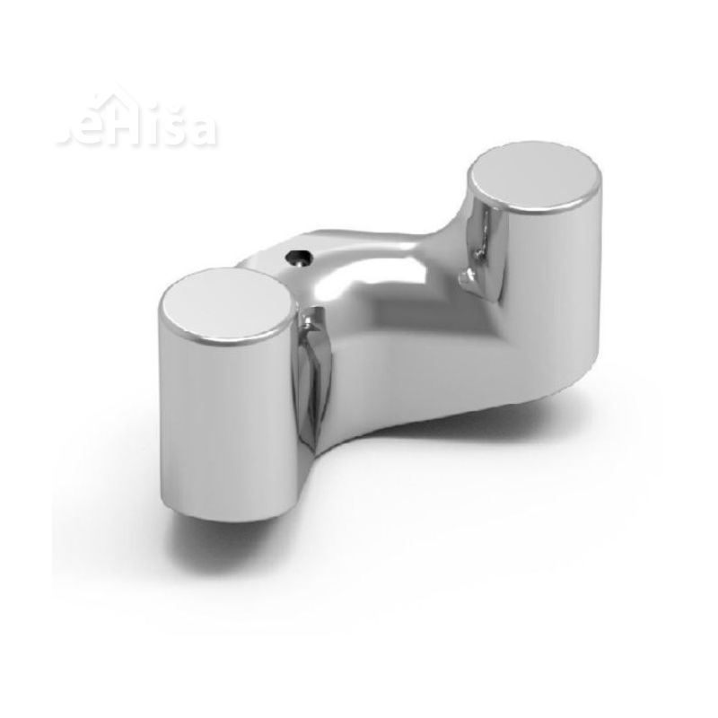 Dvojna obešalna kljuka CUT krom KOIN CUT012
