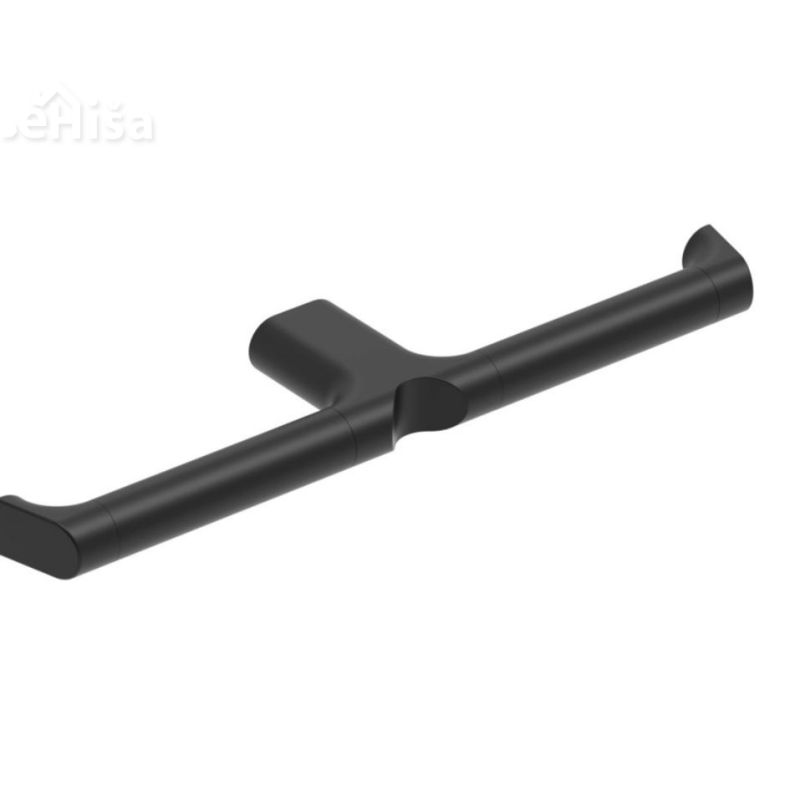 Dvojni nosilec WC papirja CUT črna KOIN CUT105B
