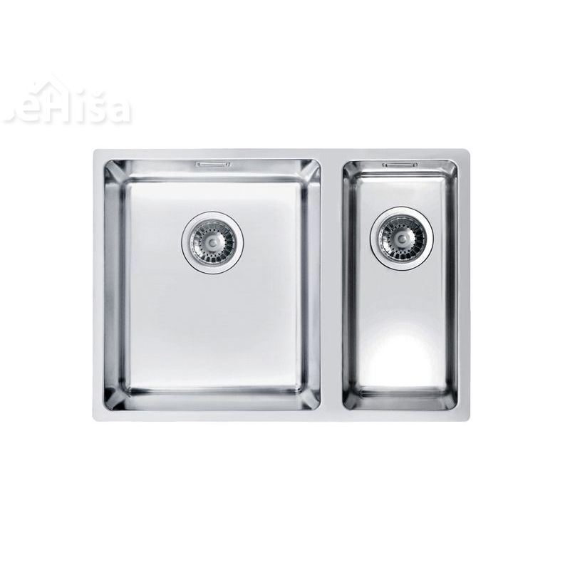 Dvojno kuhinjsko pomivalno korito KOMBINO 120 inox 590x440 mm levo ALVEUS 1101960