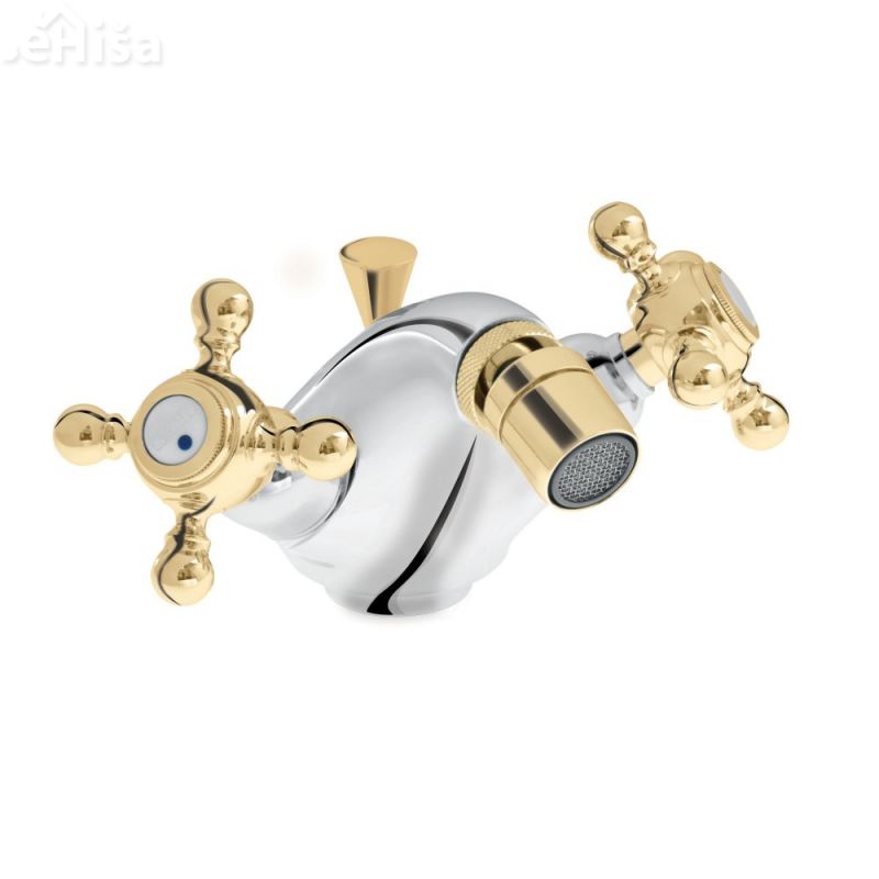 Dvoročna armatura za bide Stil z50 z zgornjim delom sifona UNITAS 07558
