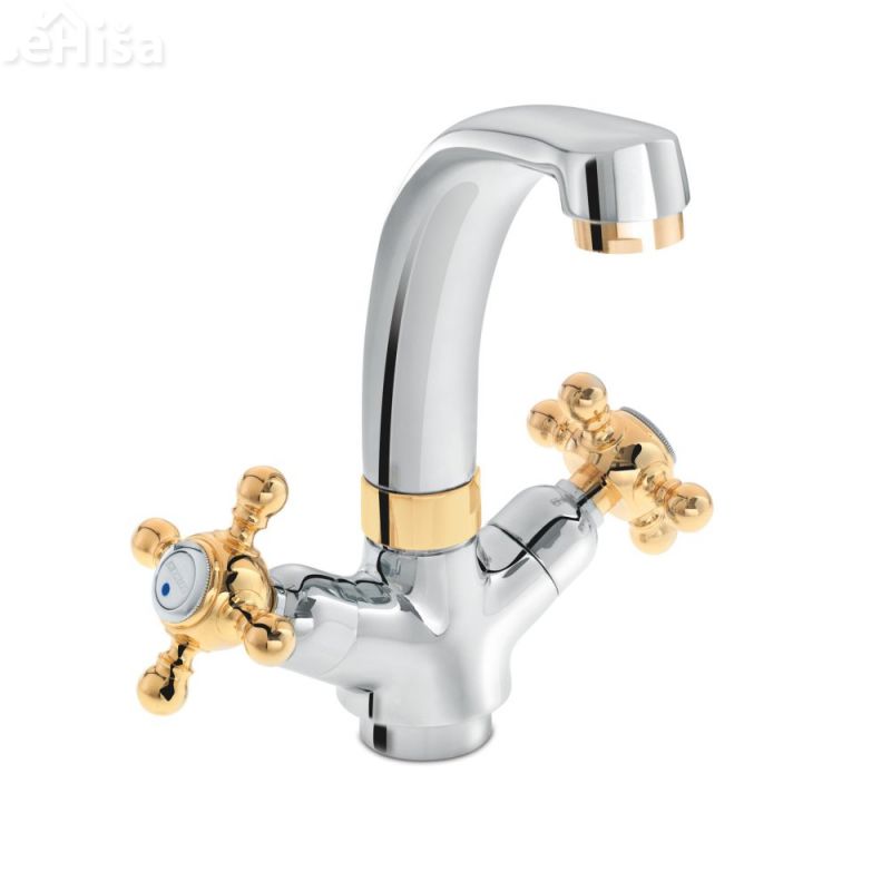 Dvoročna armatura za umivalnik Stil z10 z kotnimi ventili UNITAS 07061
