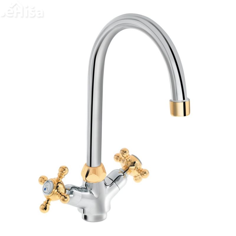 Dvoročna armatura za umivalnik Stil z12 z zgornjim delom sifona UNITAS 07077