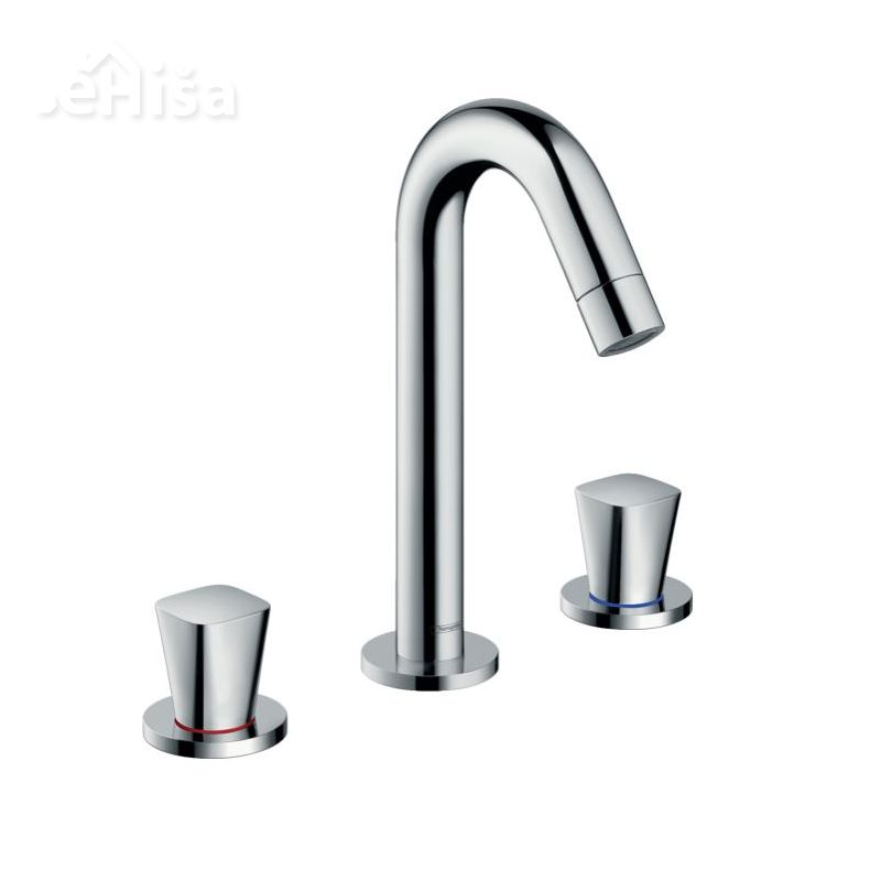 Dvoročna umivalniška armatura Logis 150 krom 3 luknje HANSGROHE 71133000
