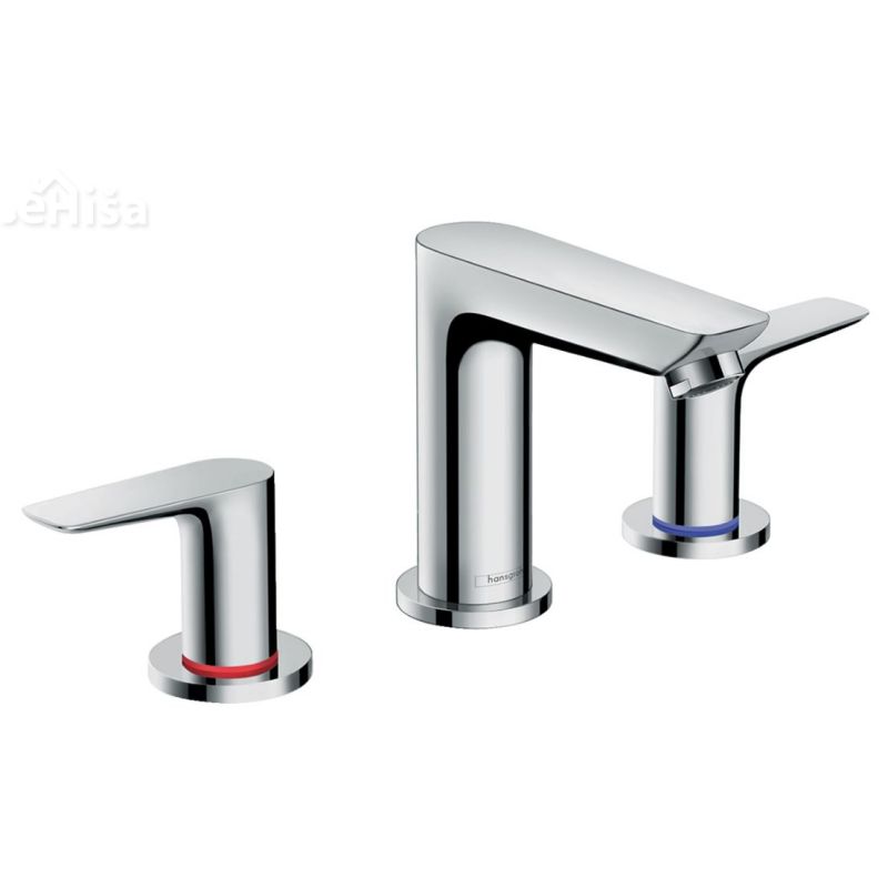 Dvoročna umivalniška armatura Talis E krom 3 luknje HANSGROHE 71733000
