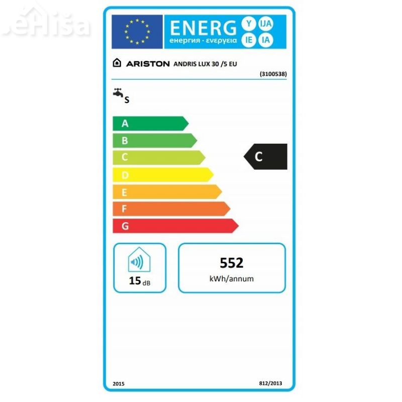 Električni grelnik vode 30L Andris Lux 30/5 EU ARISTON 3100538
