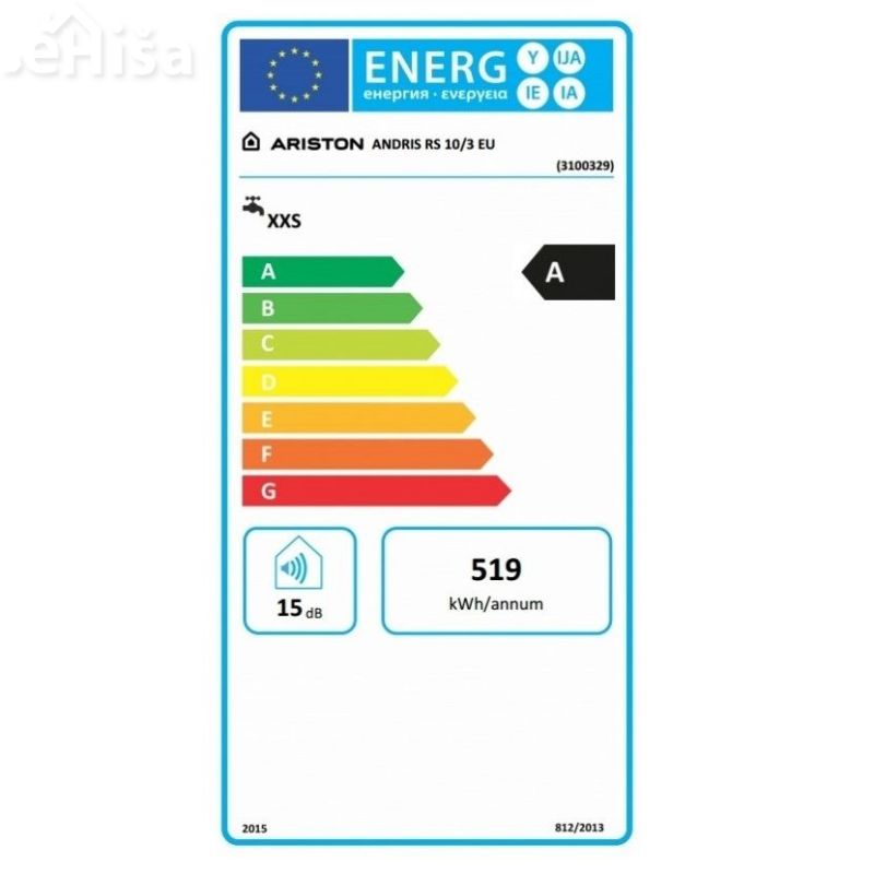 Električni grelnik vode 10L Andris RS 10/3 EU ARISTON 3100329
