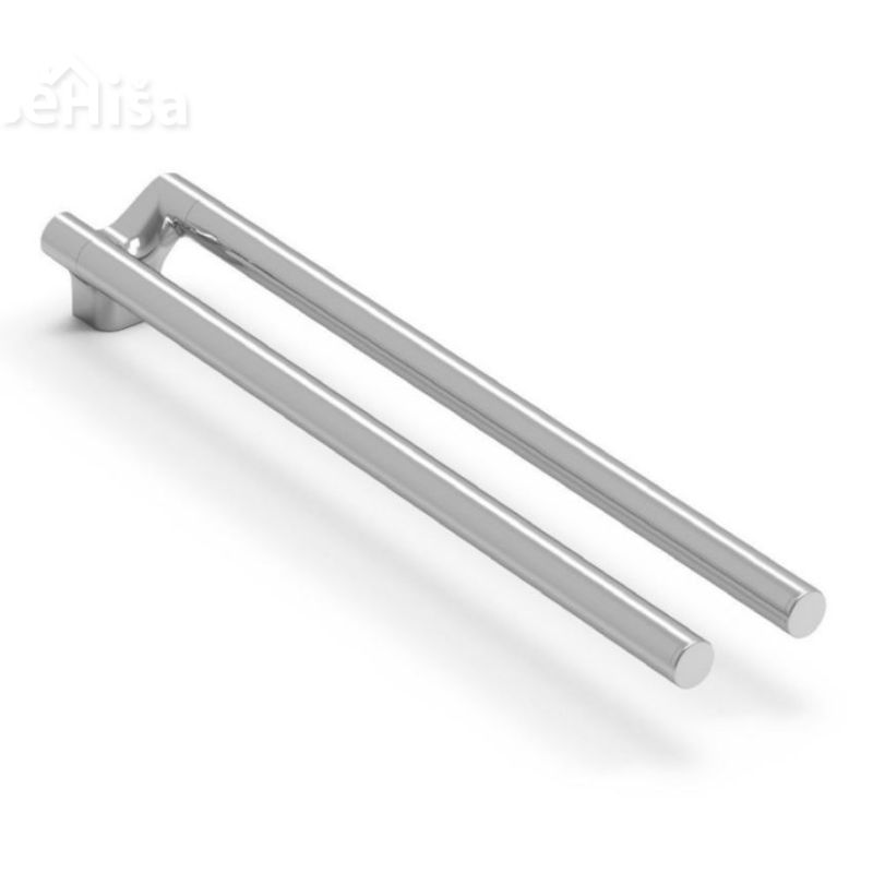 Fiksno dvojno obešalo za brisače CUT krom KOIN CUT701
