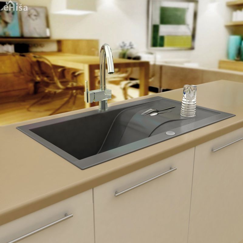 Vgradno granitno korito RAPSODIA 60 izbira barve DEANTE