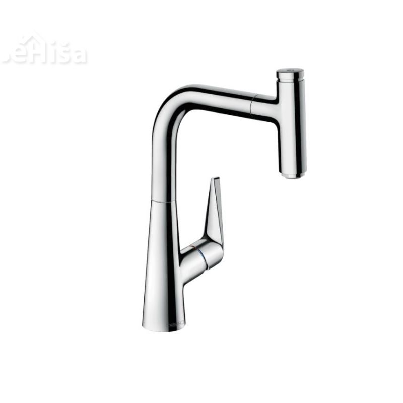 Izvlečna enoročna kuhinjska armatura M5115-H220 220 krom HANSGROHE 73852000
