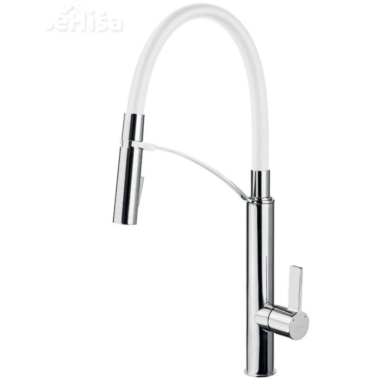 Izvlečna kuhinjska armatura GERBERA krom-bela DEANTE BGB W720
