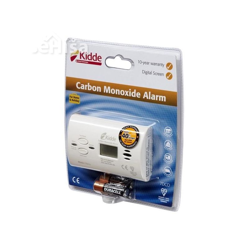Detektor ogljikovega monoksida z LCD prikazovlnikom MT 7DCO KIDDE
