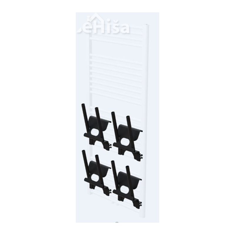 Komplet štirih kljukic za radiator ALPIN SET BIAL
