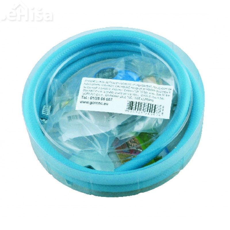 Komplet za priklop žara 1,5 m cevi regulator ključ 2 objemki 2 tesnila