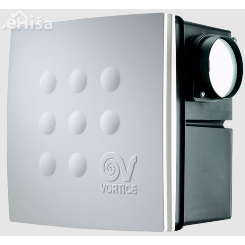 Kopalniški radialni ventilator VORT Quadro MICRO 100 I T HCS s senzorjem vlage VORTICE 12065
